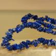 Magnifique collier vintage de perles de lapis et collier de perles d’eau douce